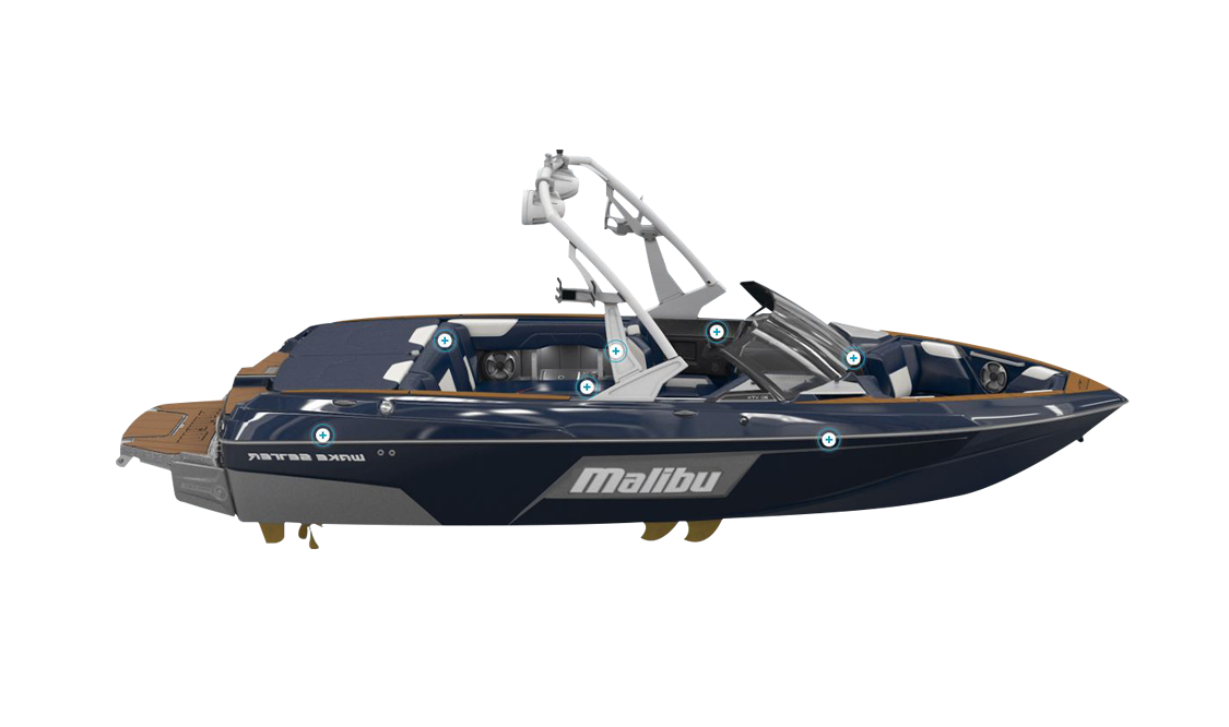 a malibu vtx wakeboat sold at Gordon Bay Marine