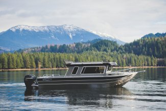 a thunderjet pilot aluminum fishing boat 